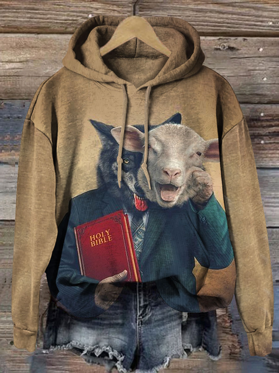 Vintage Funny Print Casual Sweatshirt