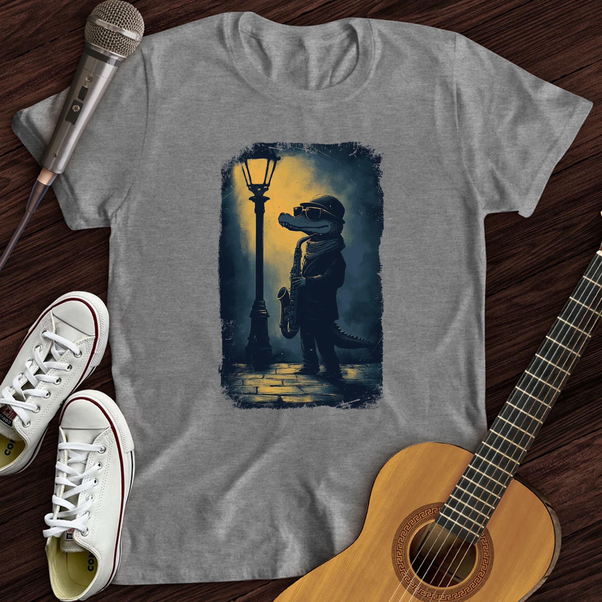 Crocodile Saxophone T-Shirt