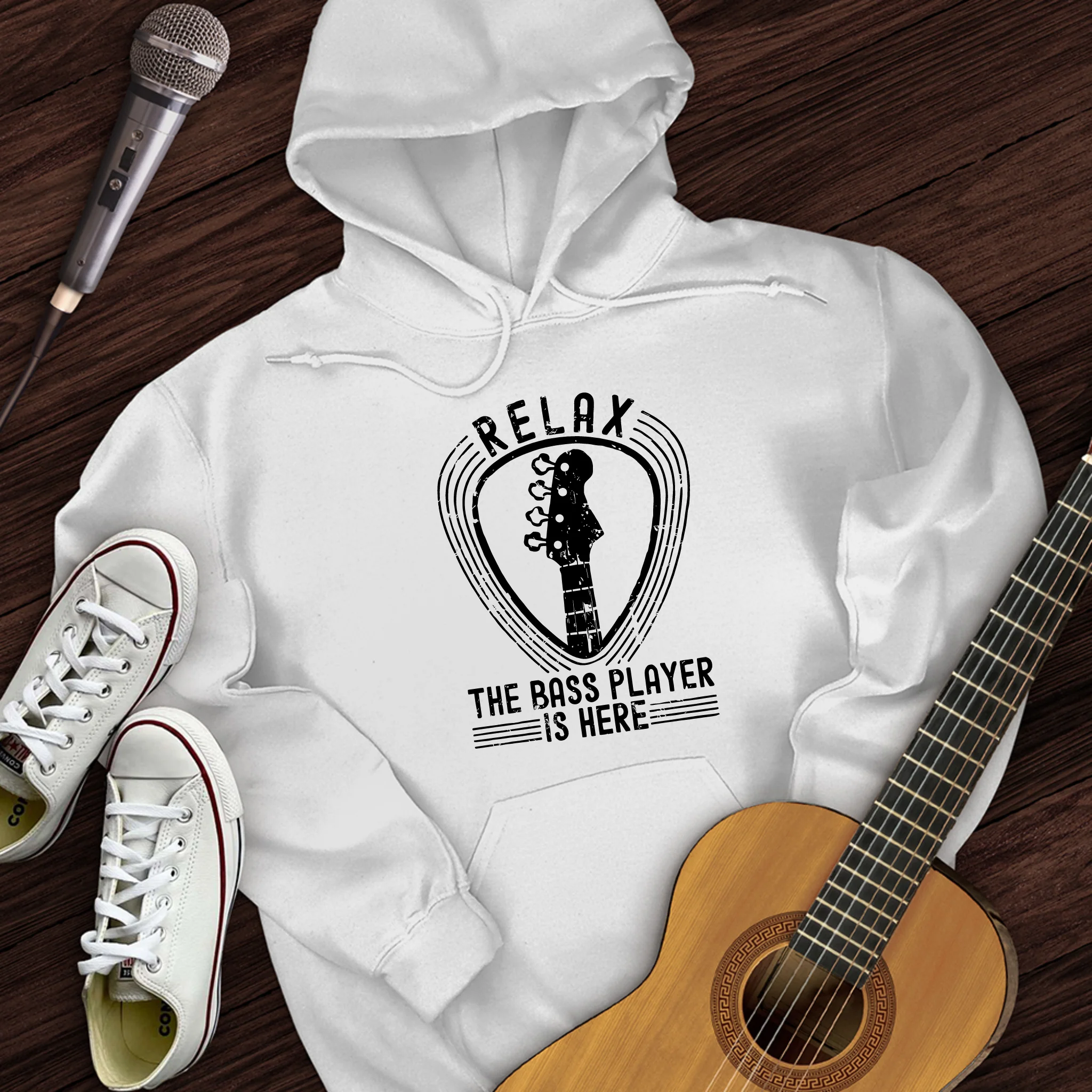 Relax The Bass Player Is Here Hoodie