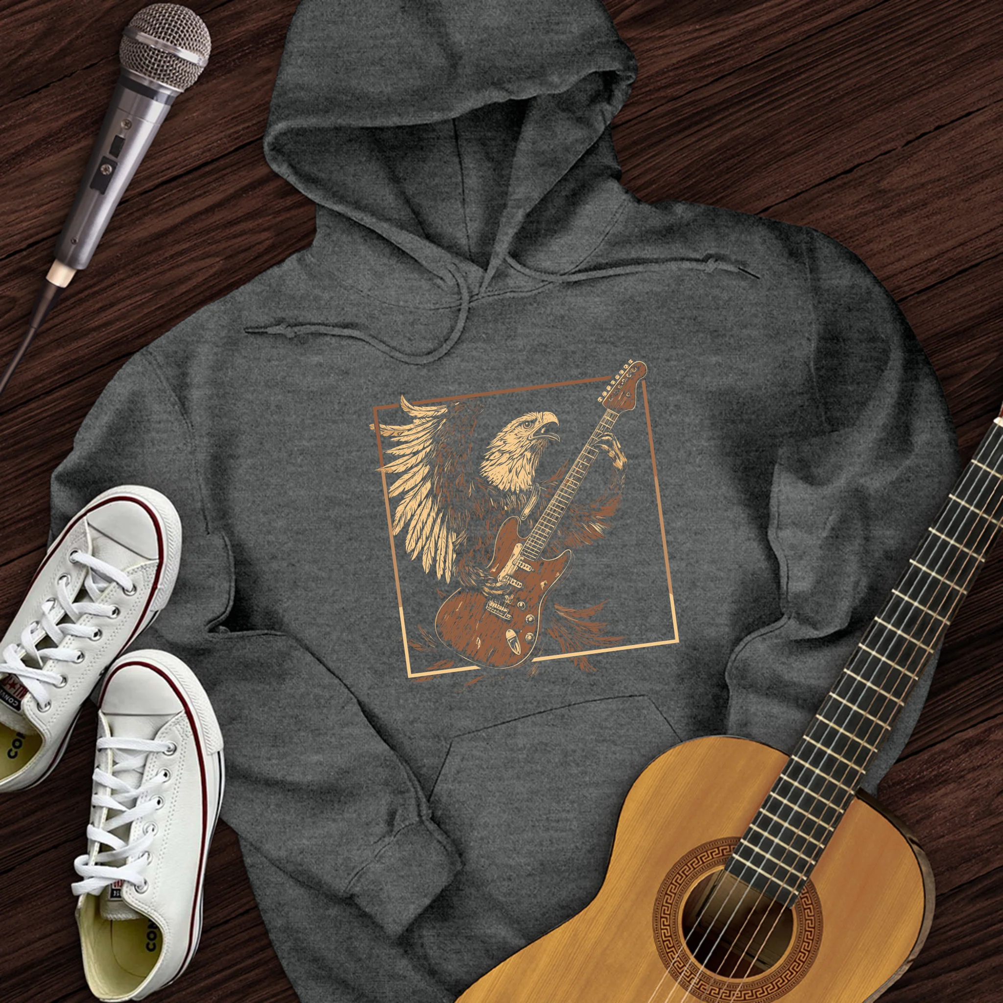 Majestic Eagle Guitar Hoodie