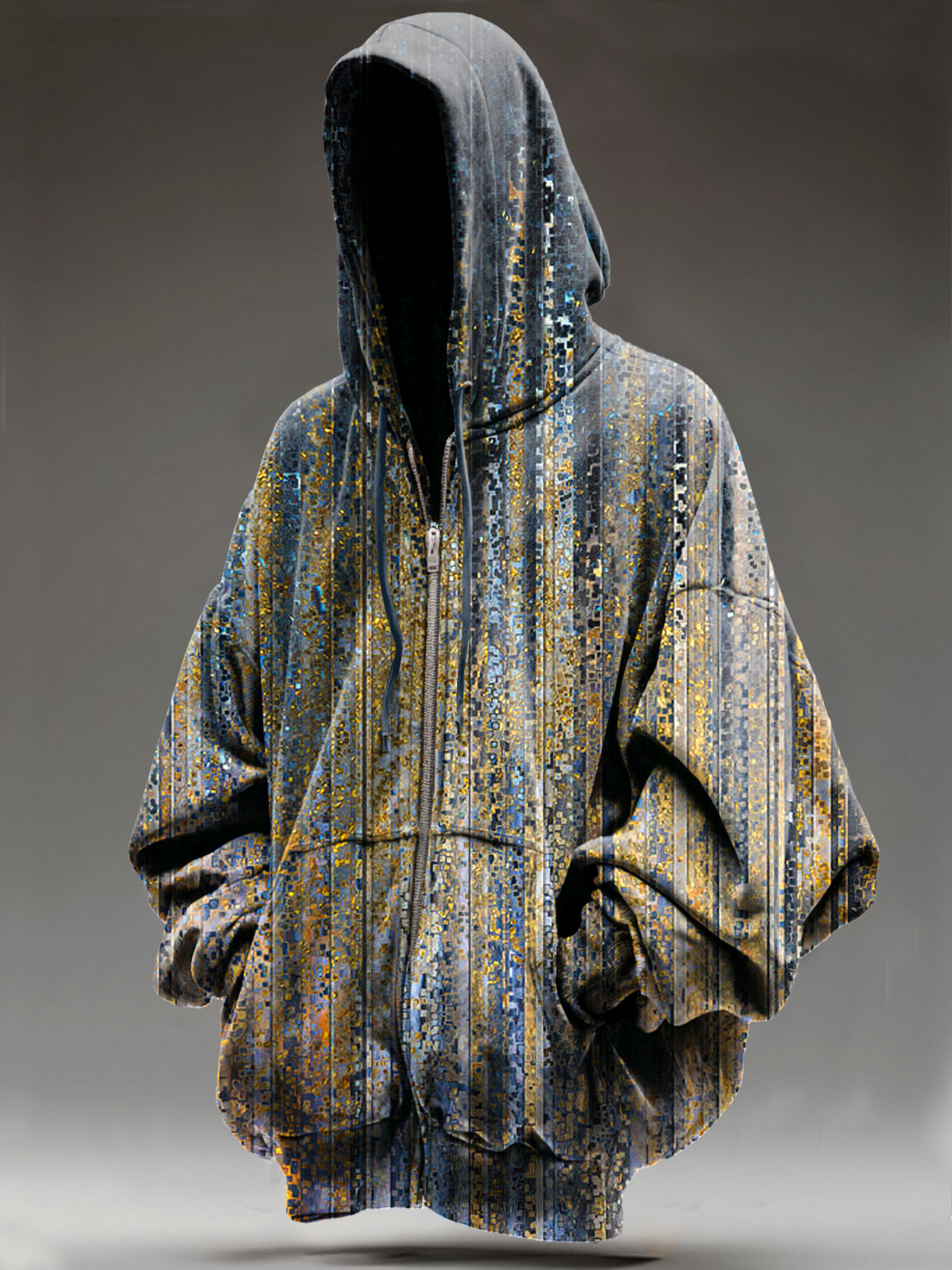 Christian inspire Art Print Casual Zip Hoodie Sweatshirt