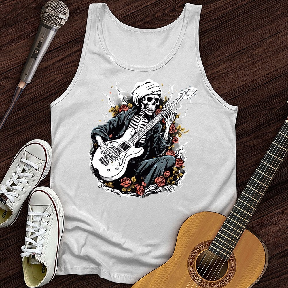 Skeleton Playing Music Tank Top