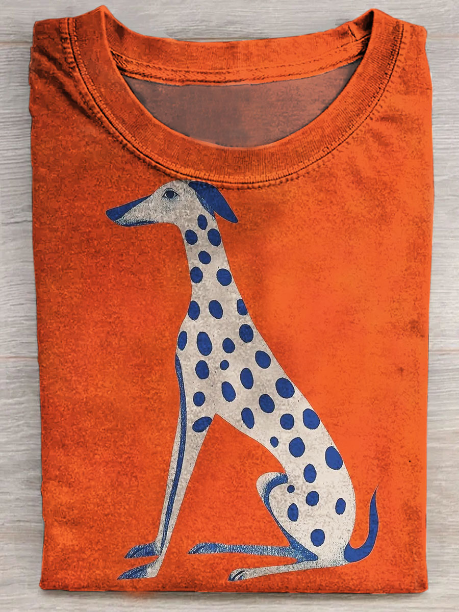 Funny Dog ​​print Casual T-shirt