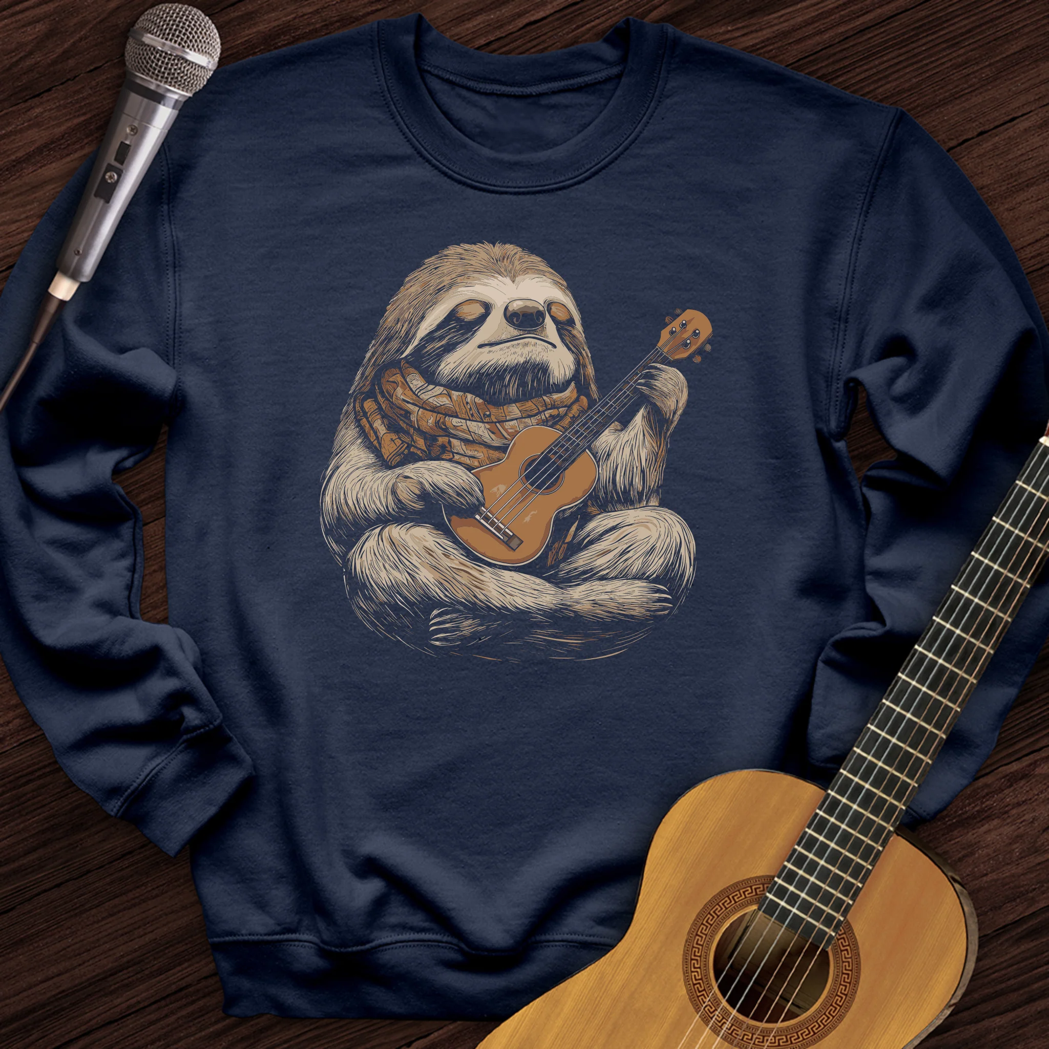 Sloth Ukulele Crewneck