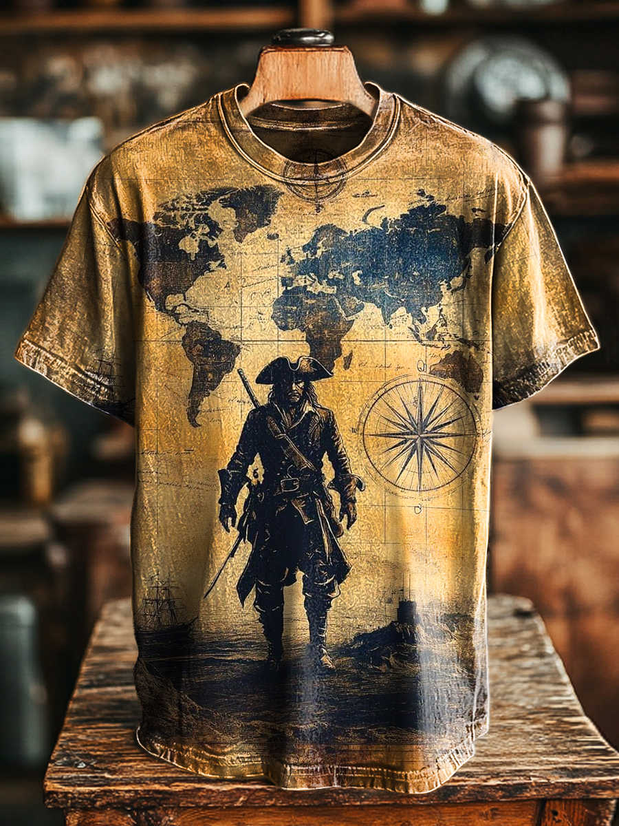 Spring Flower Fairy Printed Crew-Neck Retro Fashion Loose Long Sleeved Sweatshirt