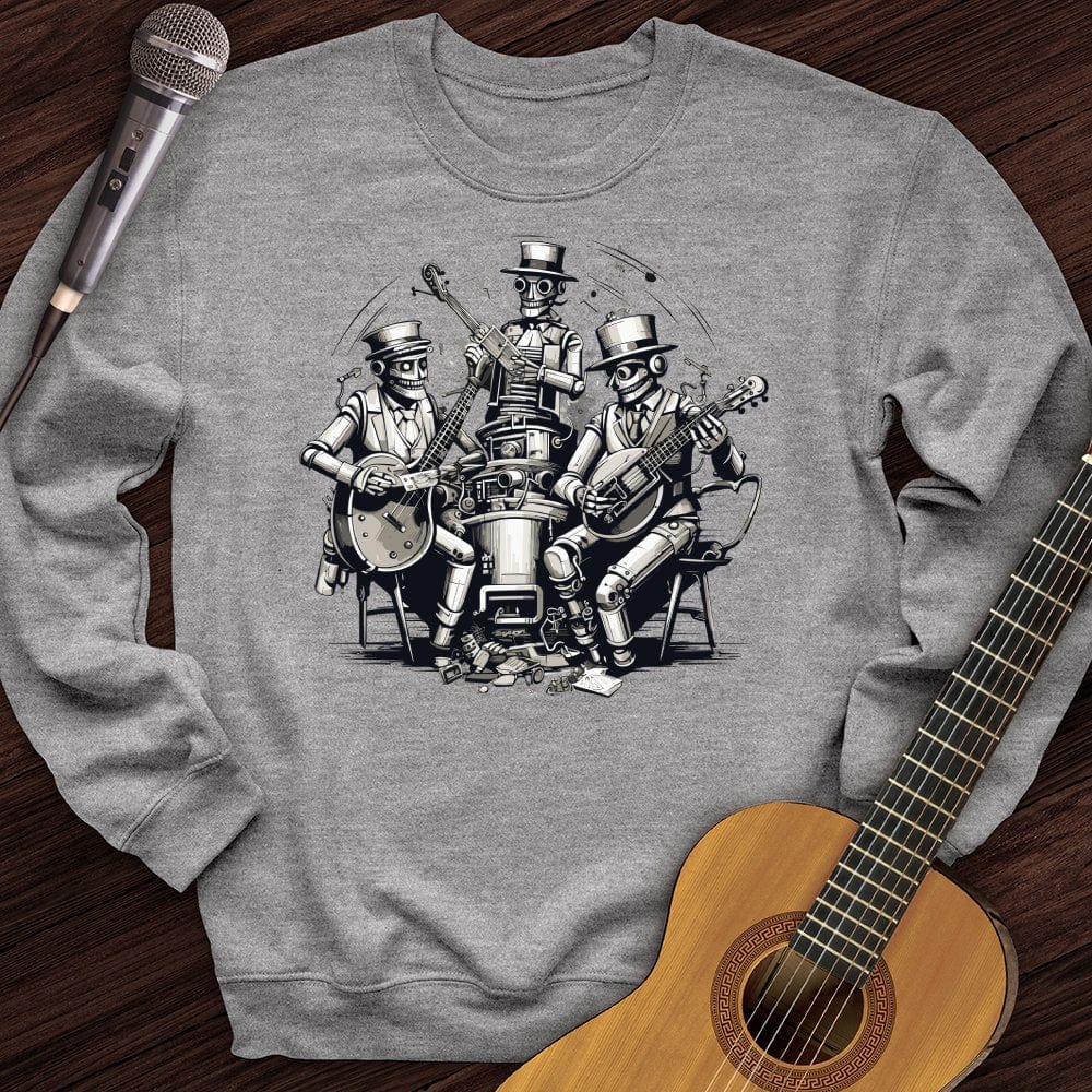 Steampunk Skeleton Band Crewneck