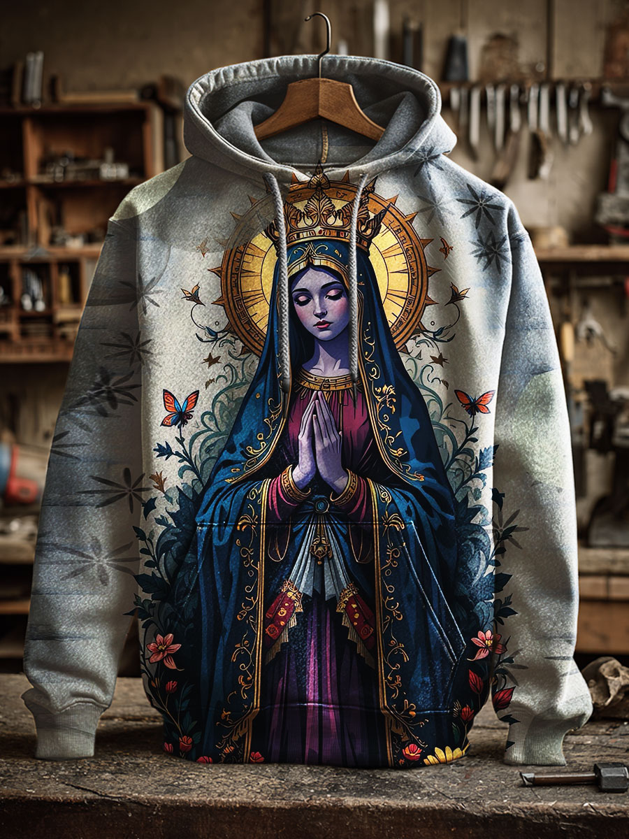 Religious Art Prints Casual Hoodie Sweatshirt