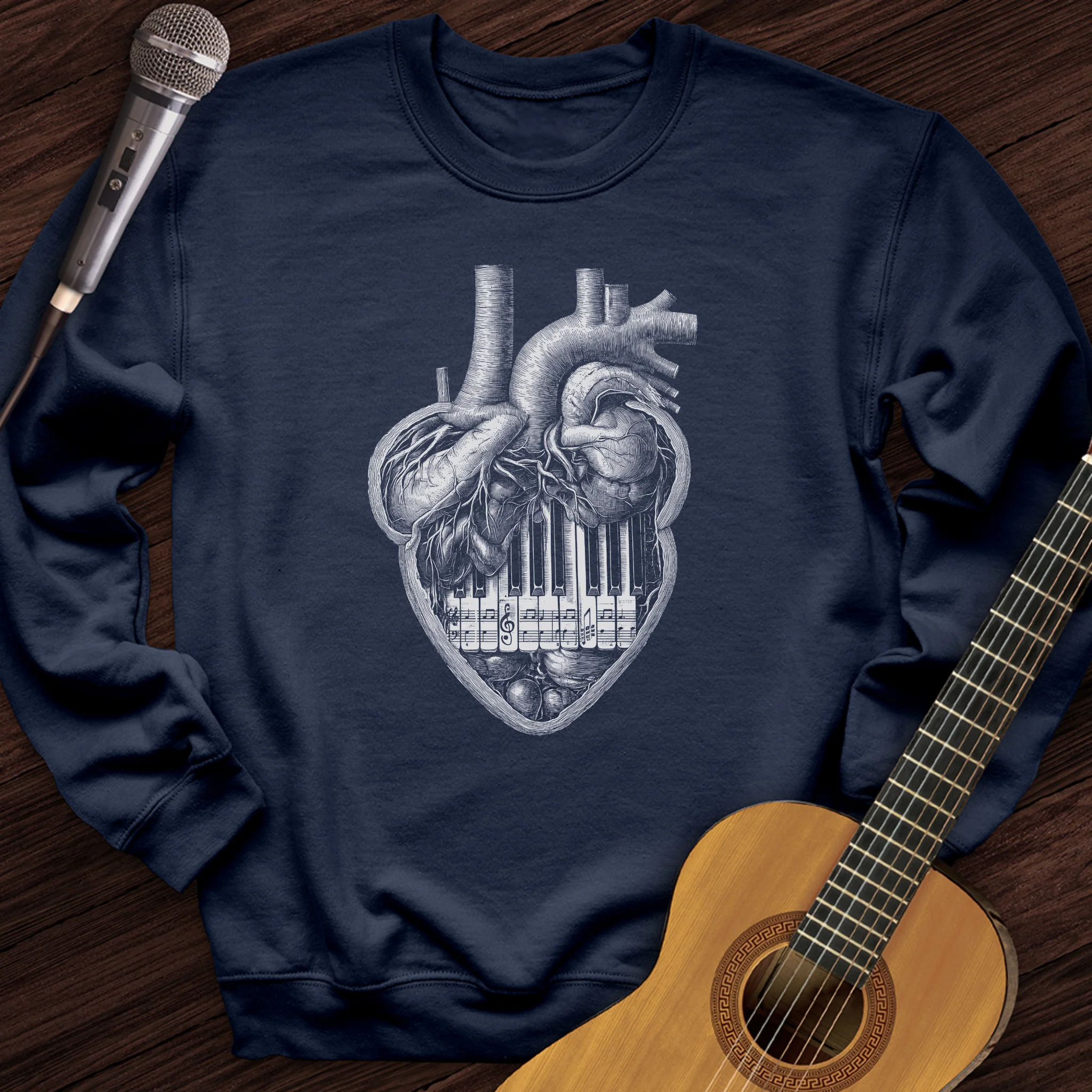 Piano Heart Crewneck
