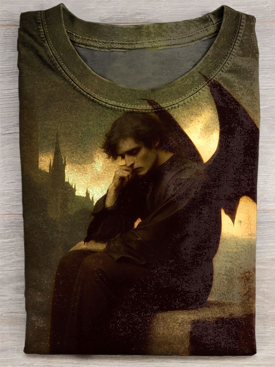 Dark Art Print Casual T-shirt