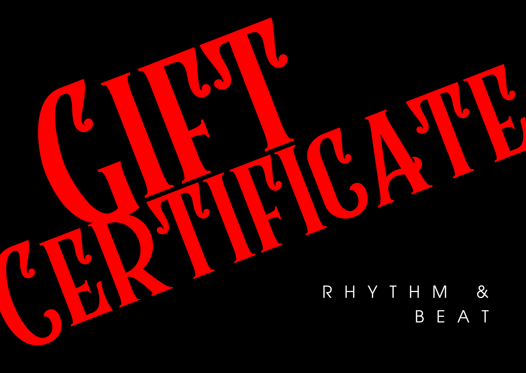 Rhythm and Beat Gift Card
