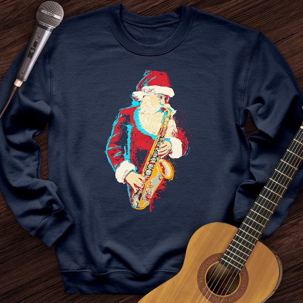 Santa Saxophone Crewneck