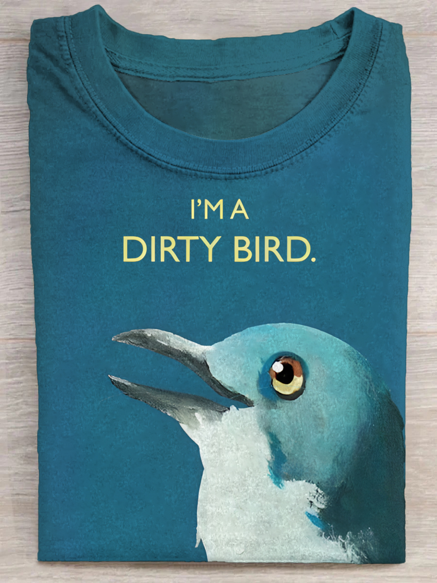 Women's Printed Crew Neck Short Sleeve T-shirt