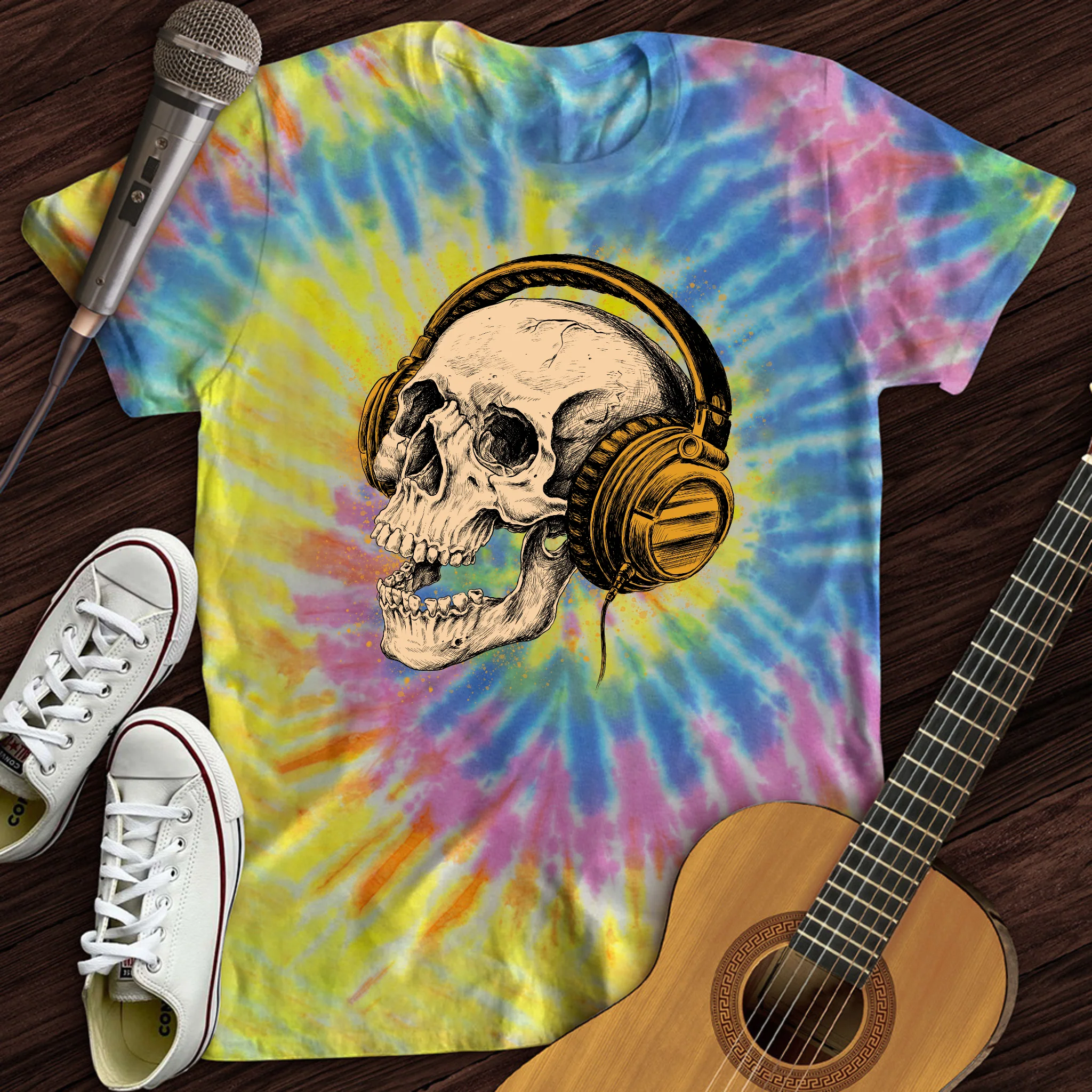 Rock The Skull Tie Dye T-Shirt