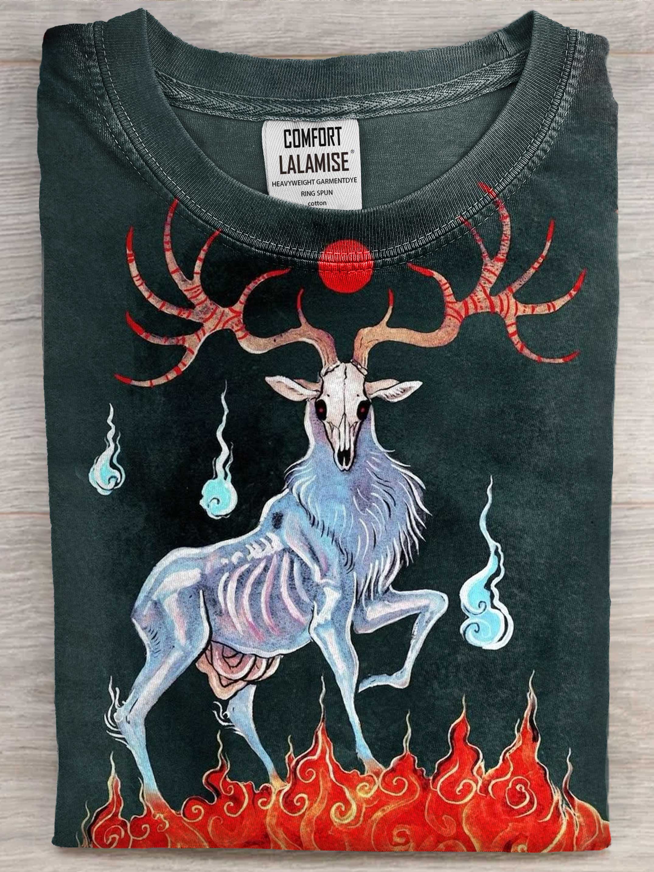 Dark Fantacy Art Print Casual Short Sleeve T-shirt