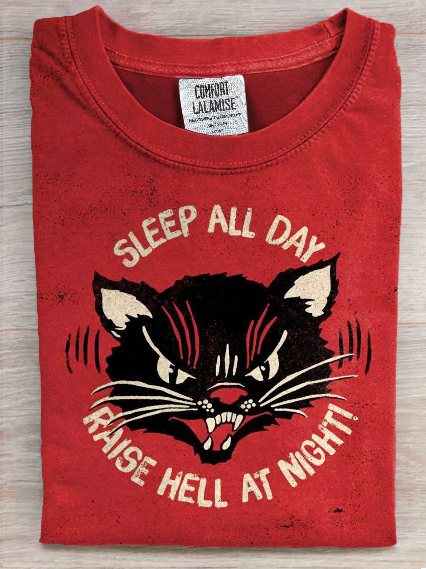 Funny Cat Art Print Casaul Short Sleeve T-shirt