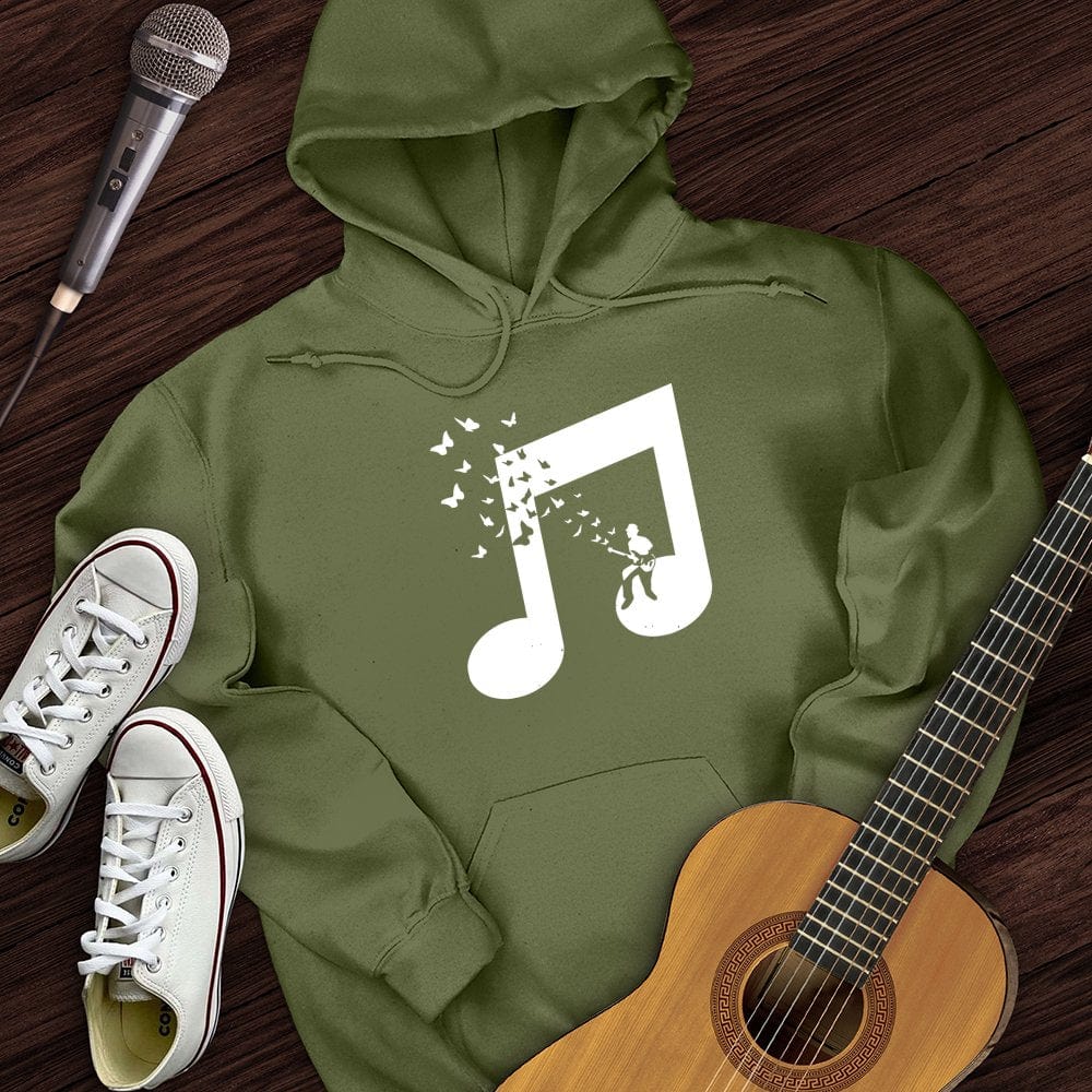 Musical Butterfly Guitar Hoodie