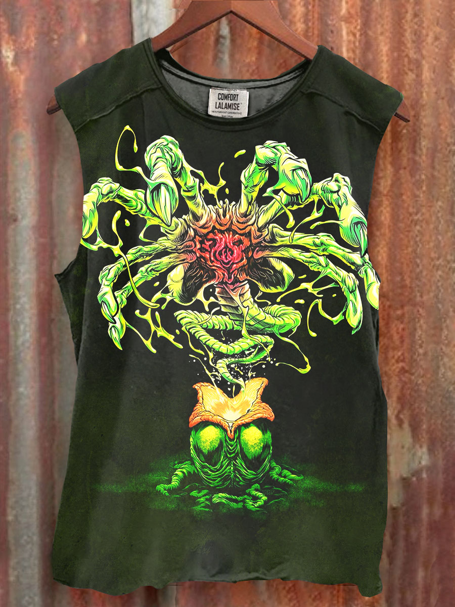 Fancy Art Print 100% Cotton Casual Tank Top