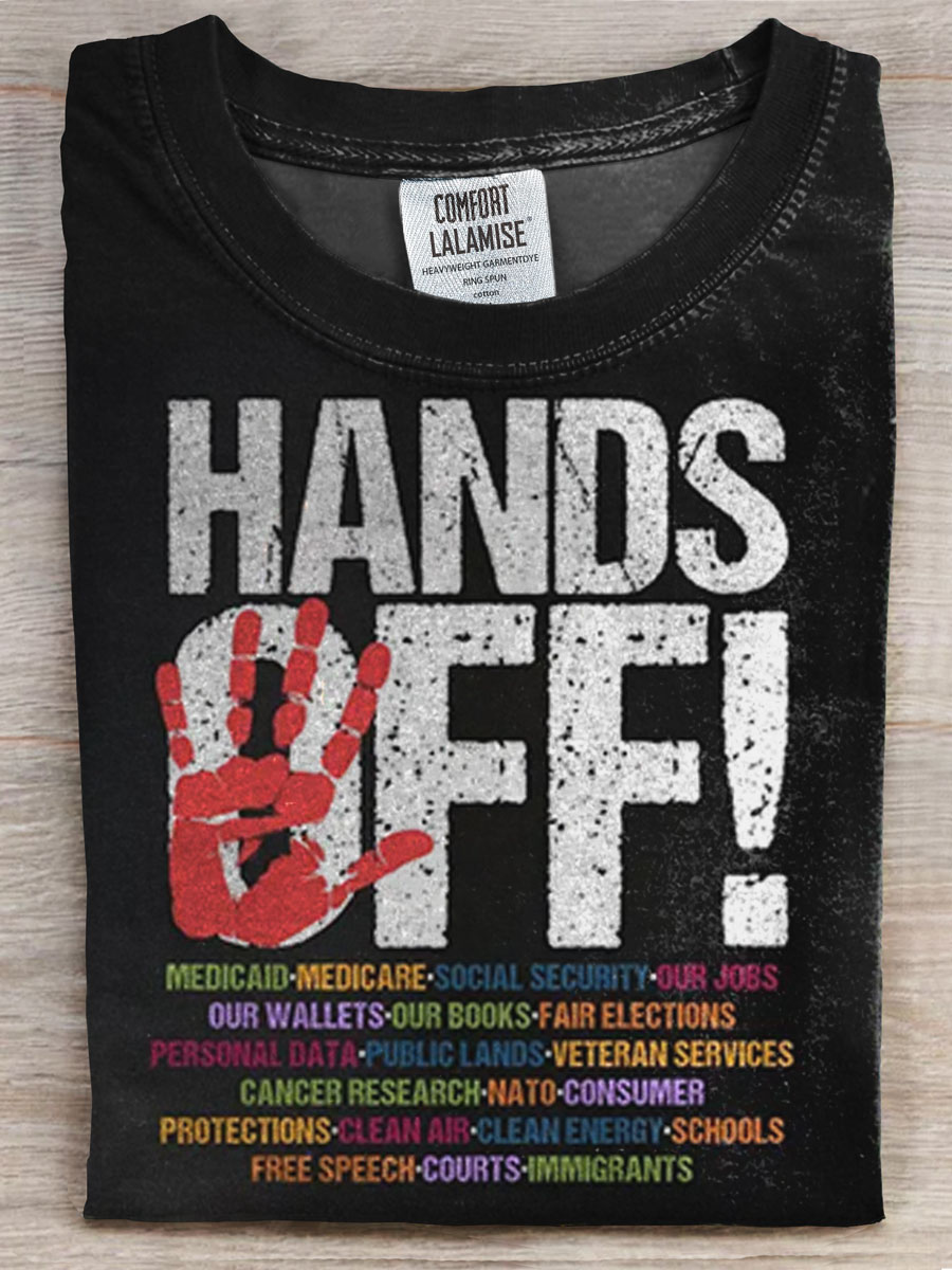 Vintage Print Casual T-shirt