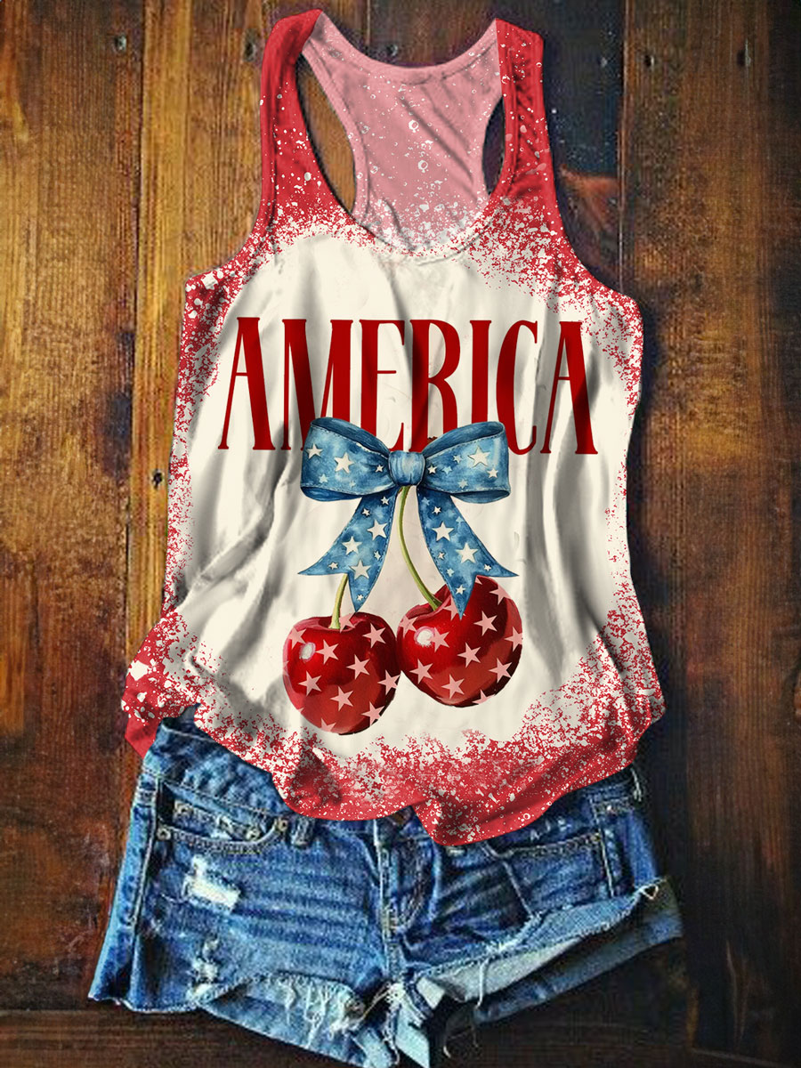 Independence Day Print Tank Top