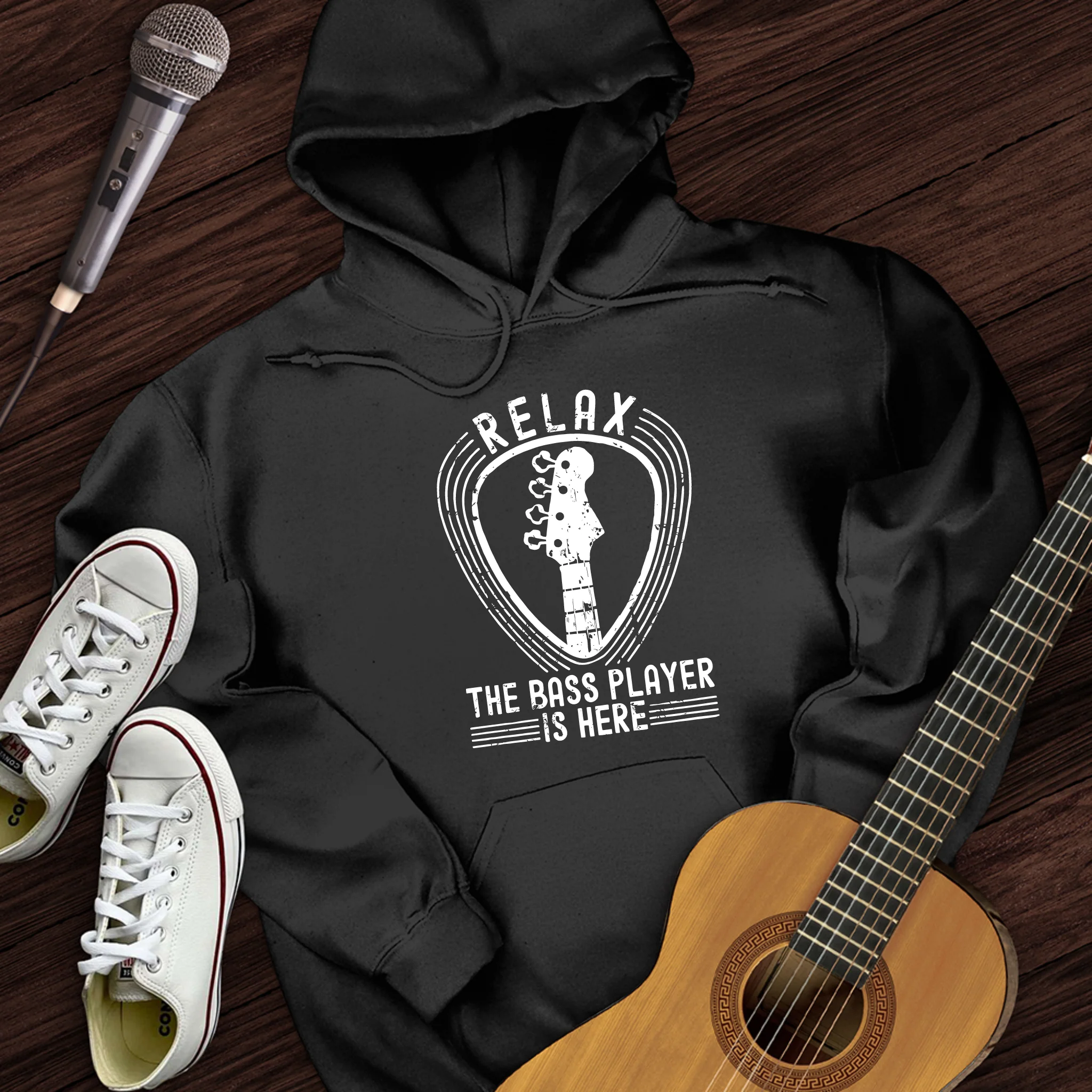 Relax The Bass Player Is Here Hoodie