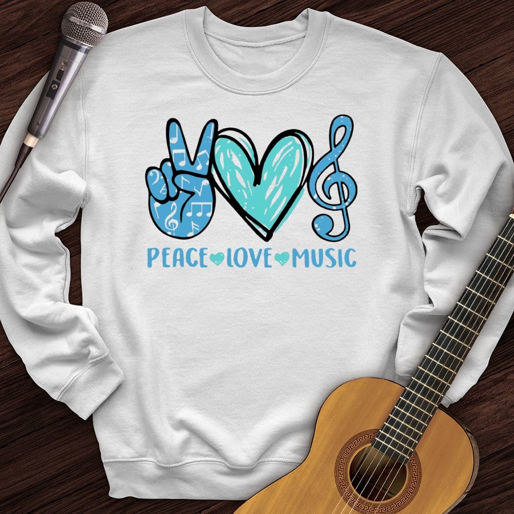 Peace, Love, Music Crewneck