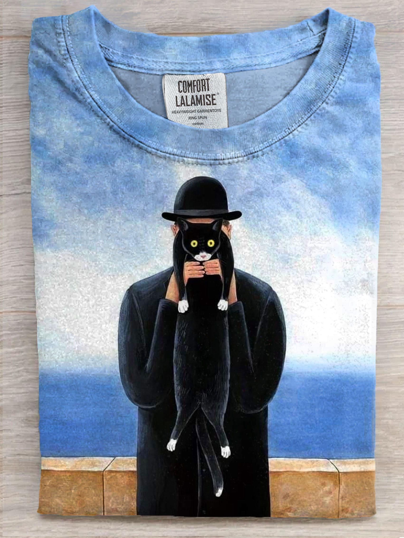 Cute Cat Lover Art Print Casual Short Sleeve T-shirt