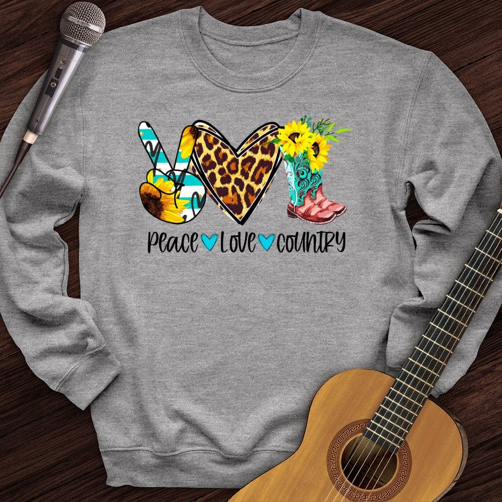 Peace, Love, Country Crewneck