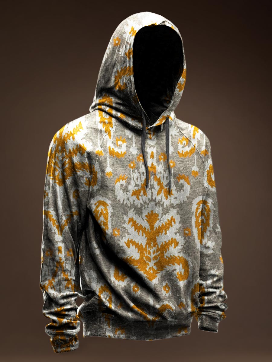 Vintage Pattern Casual Hoodie Sweatshirt