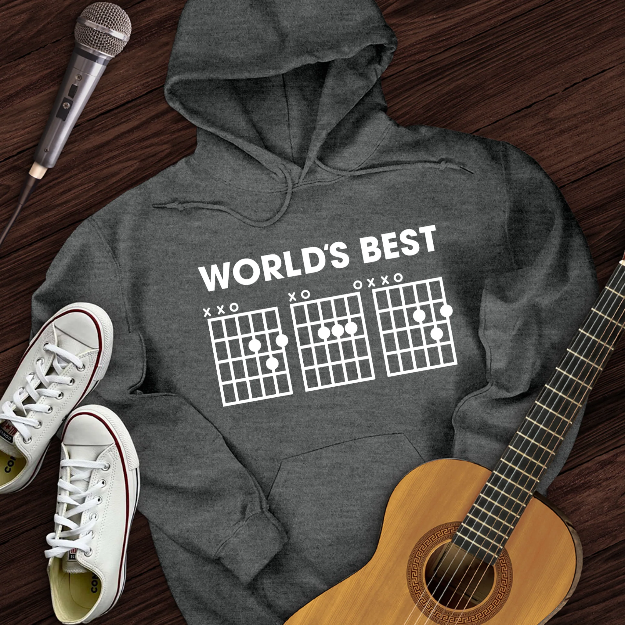 World's Best Dad Guitar Hoodie