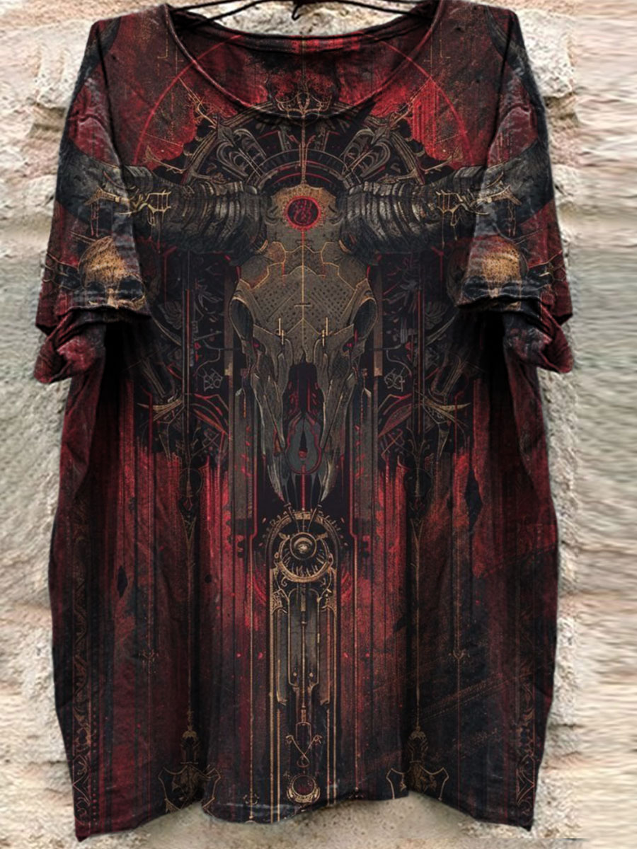 Dark Art Print Casual T-shirt