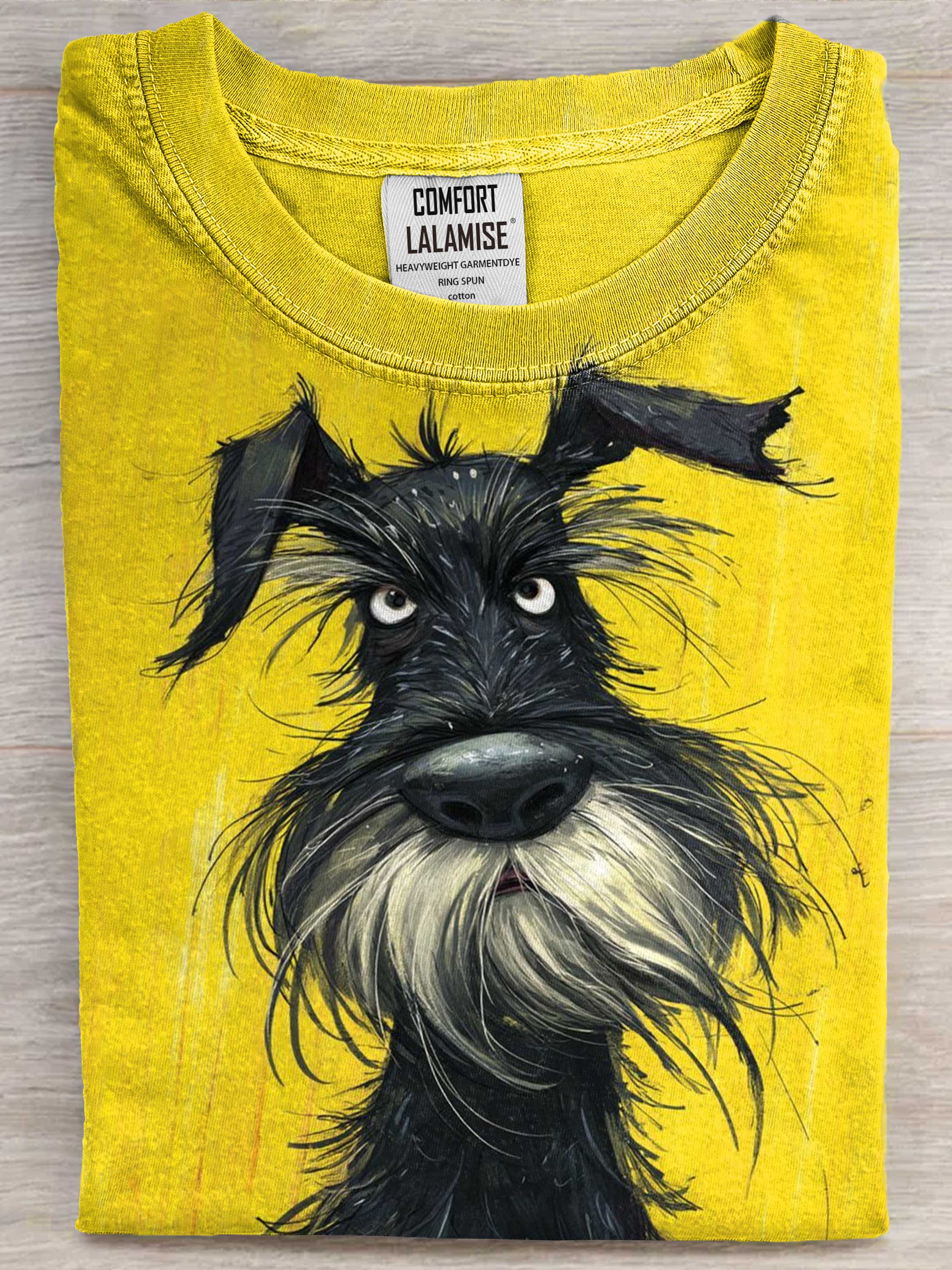 Funny Dog Art Print Casual Short Sleeve T-shirt