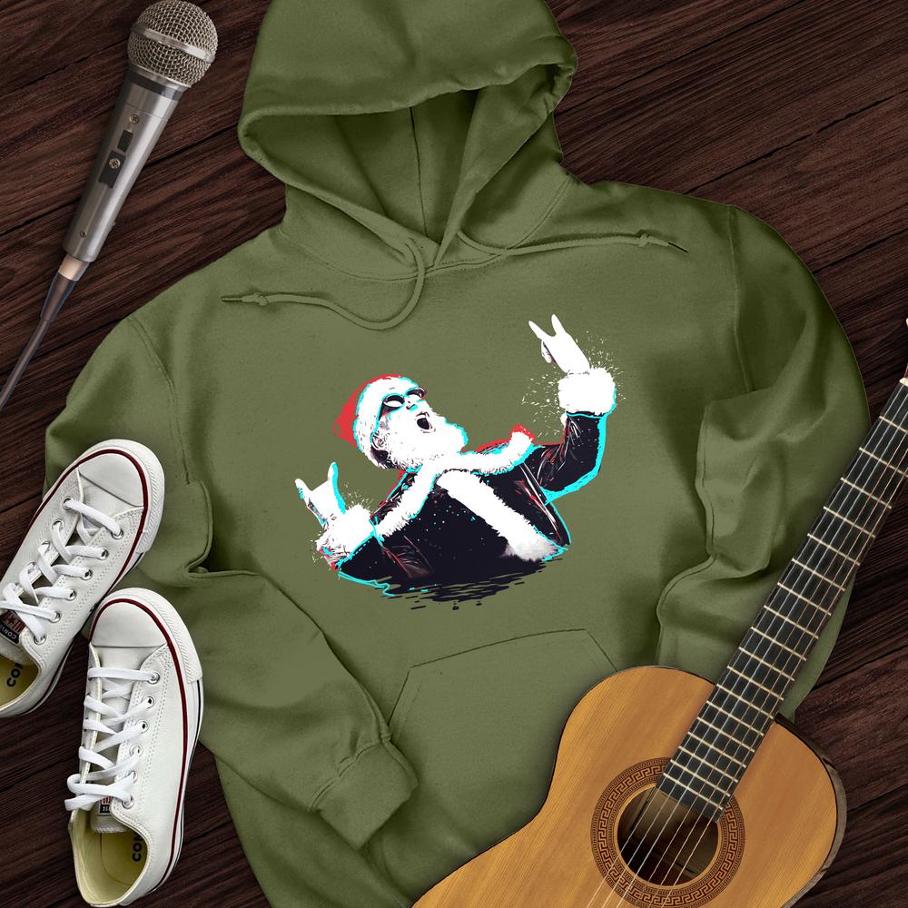Rock and Roll Santa Hoodie