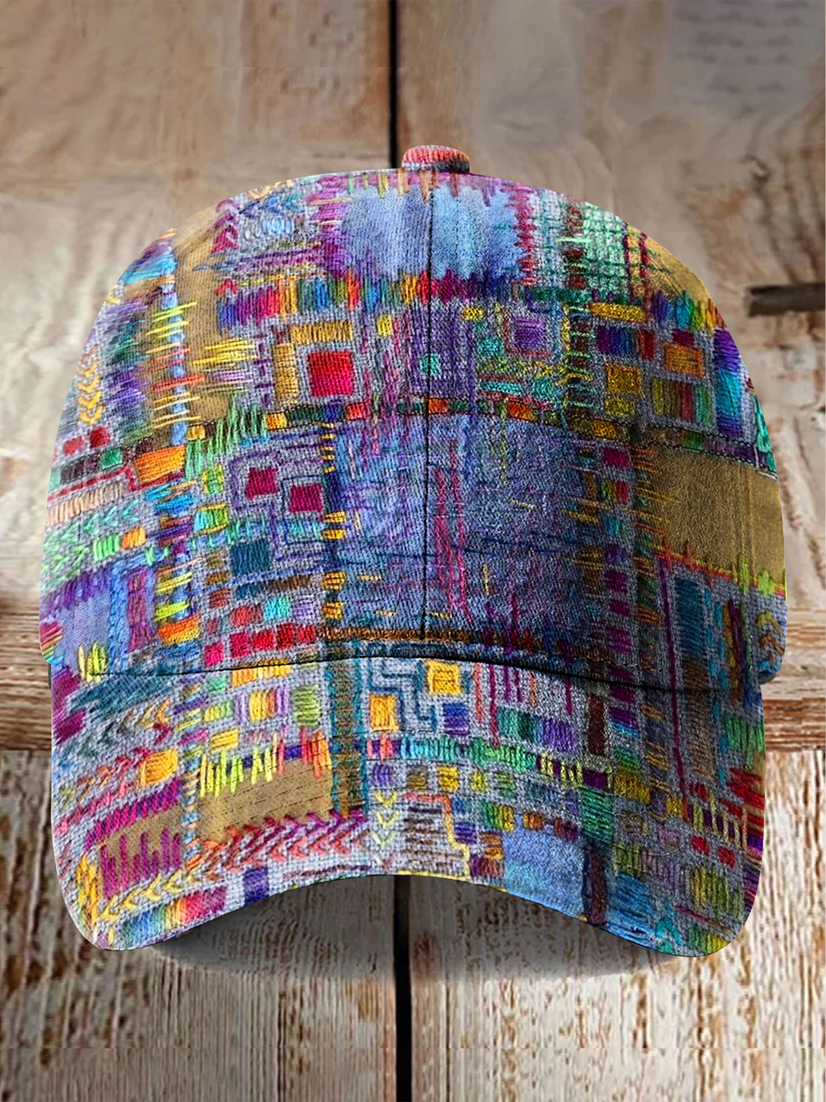 Abstrct Art Print Casaul Hats