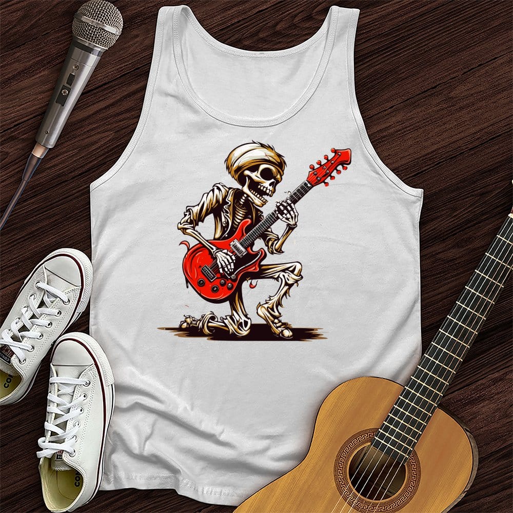 Skeleton Guitar Cartoon Tank Top