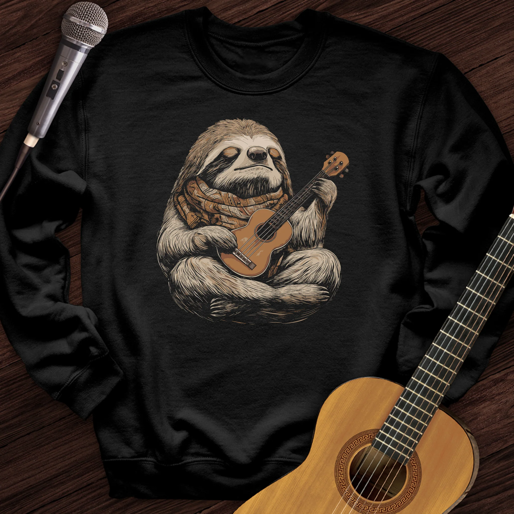 Sloth Ukulele Crewneck