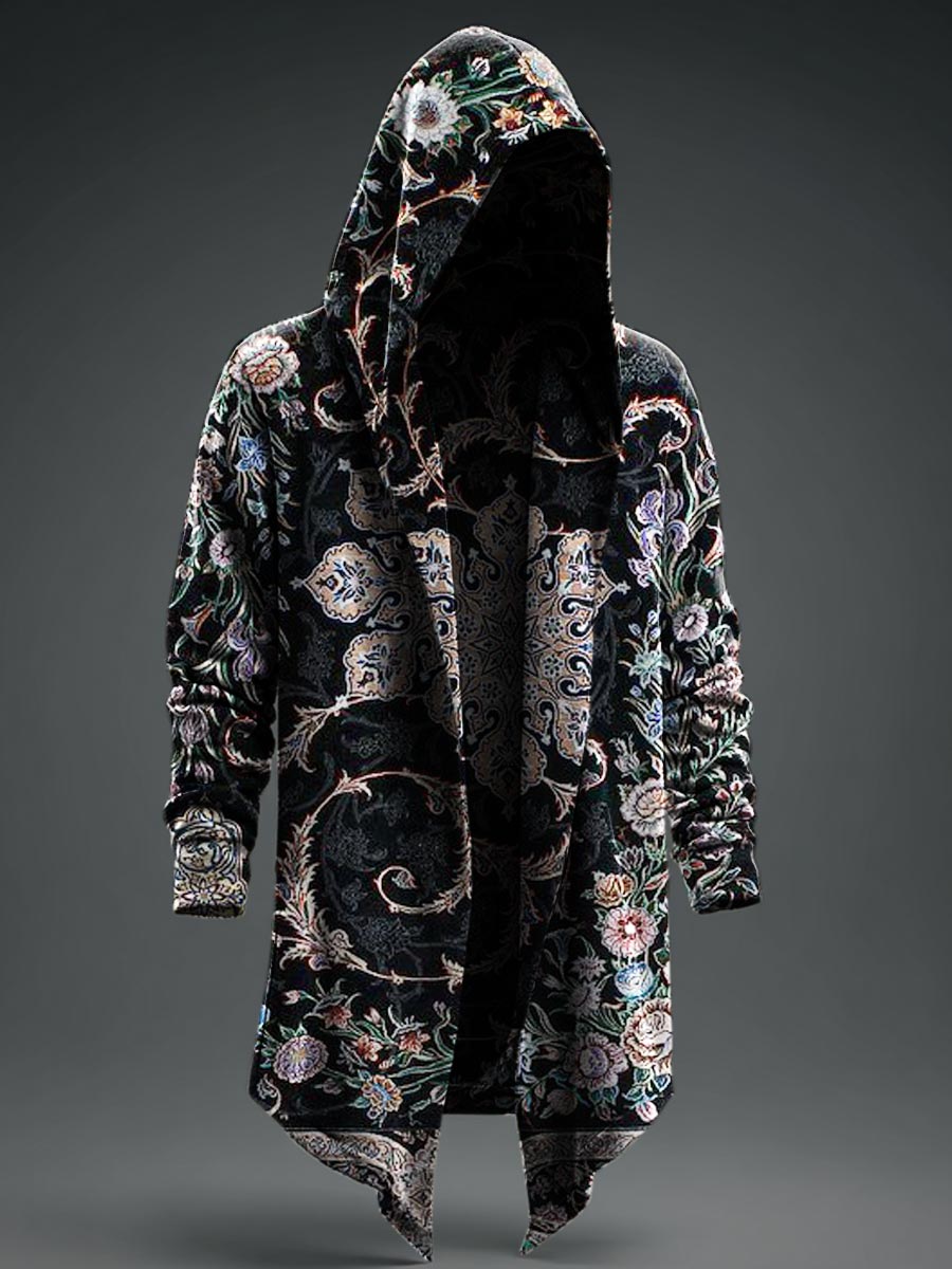 Autumn Persia Halloween Retro Prints Casual Hoodie Jacket