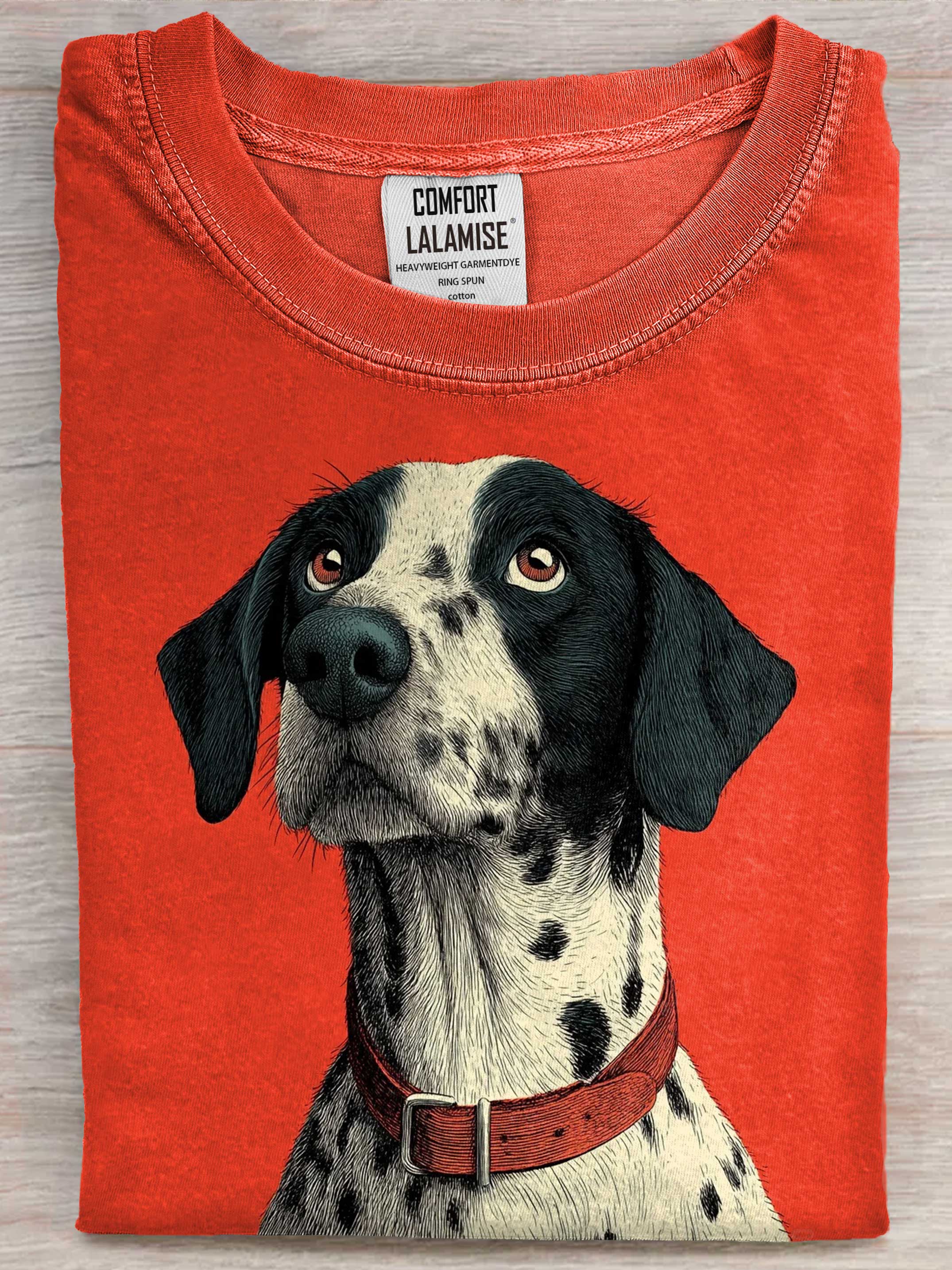 Dogs Art Print Casaul Short Sleeve T-shirt