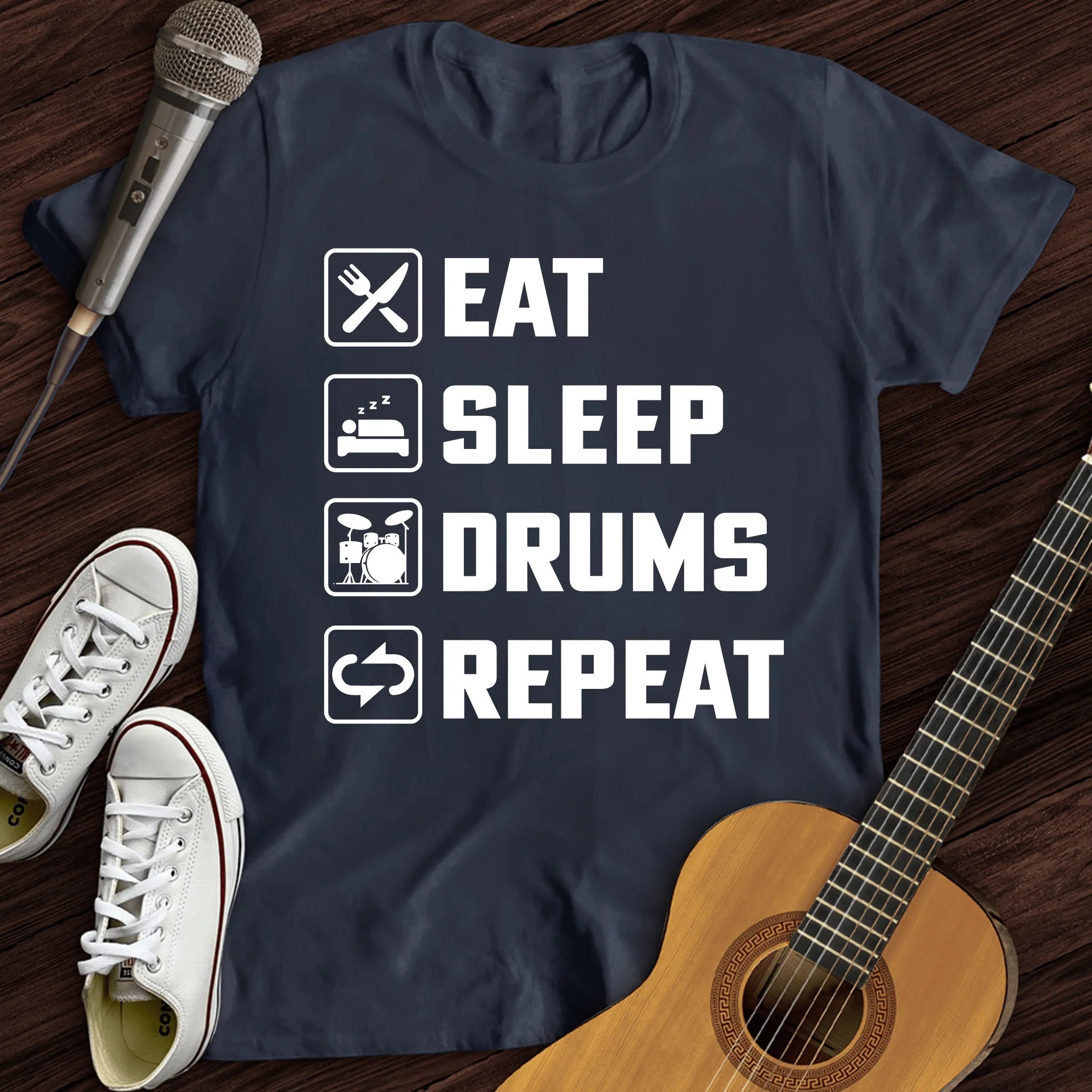 Eat, Sleep, Drums, Repeat T-Shirt