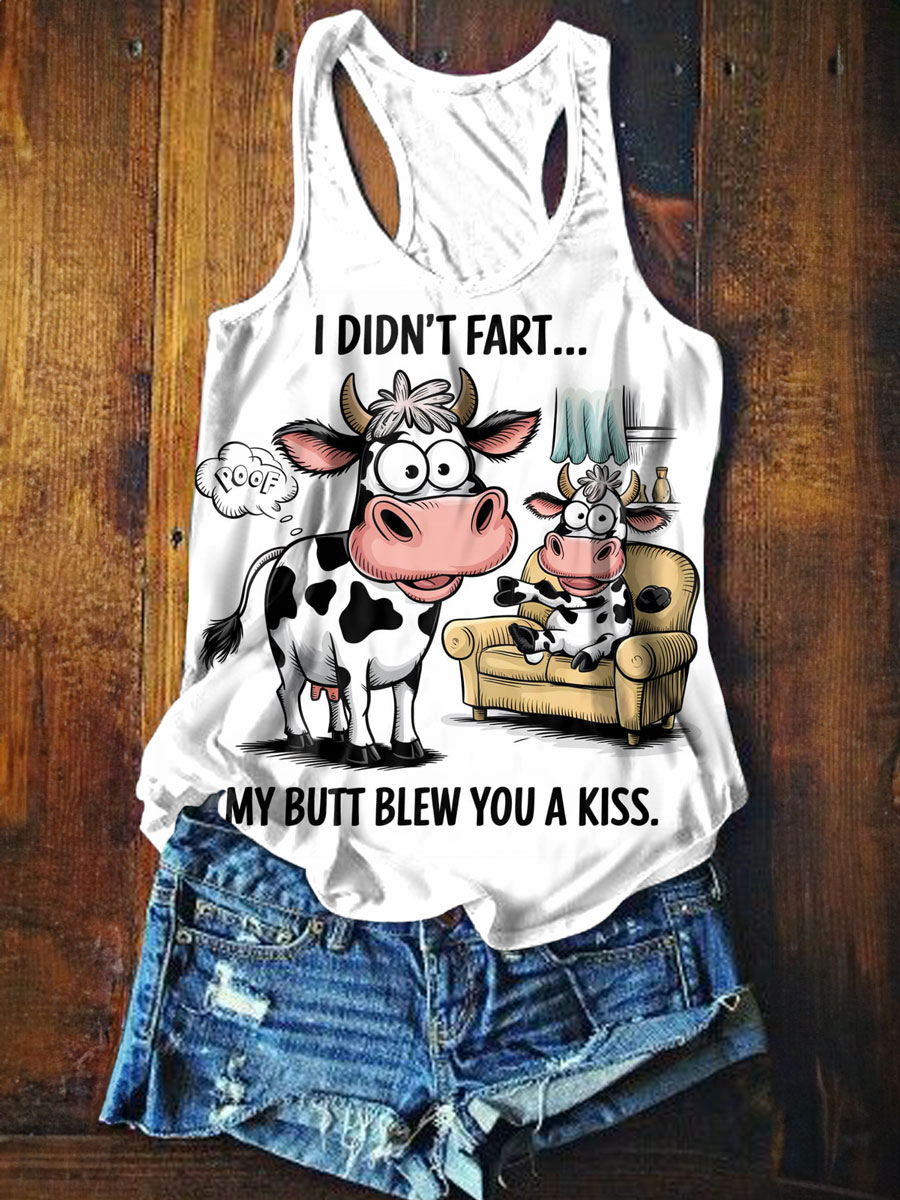 Funny Print Tank Top