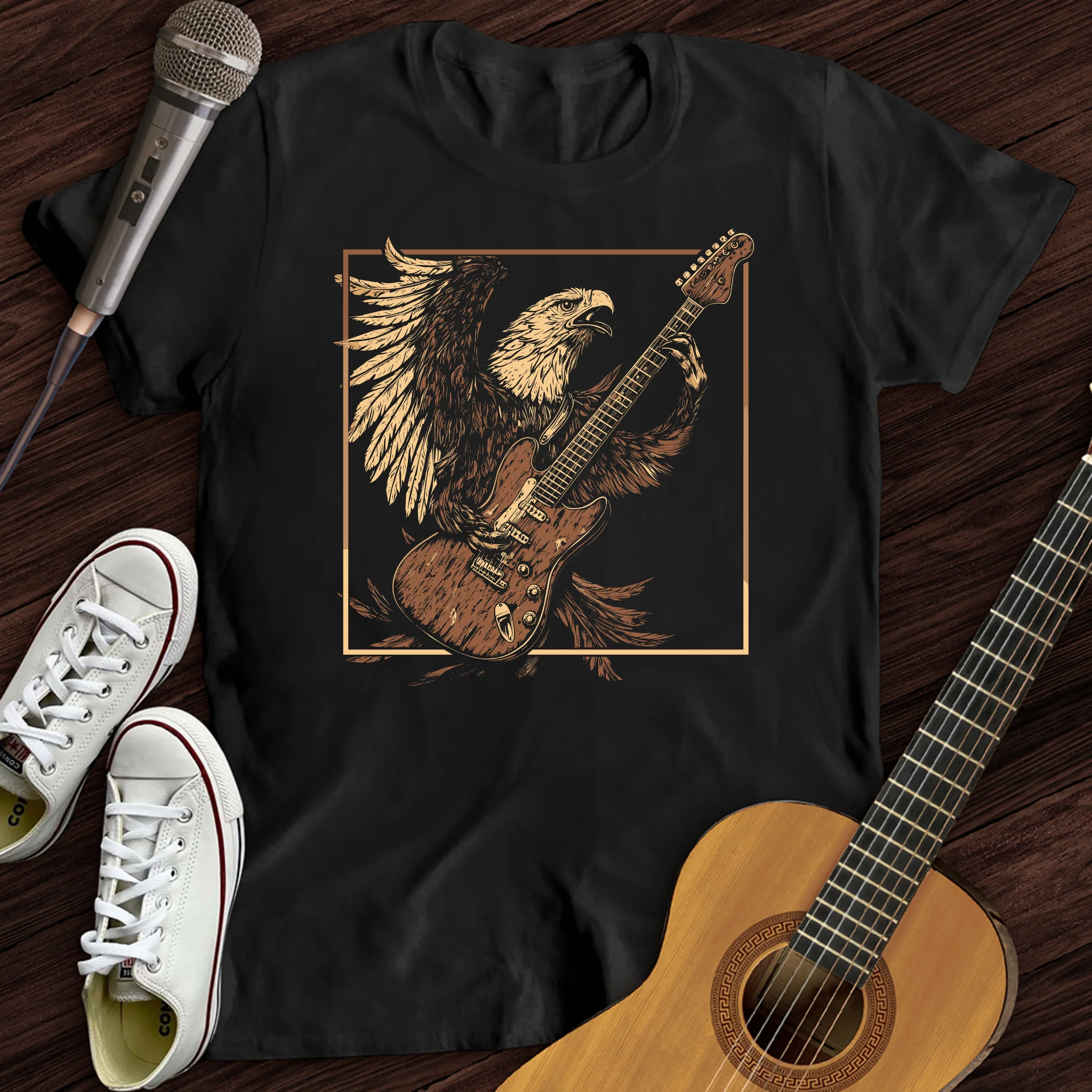 Majestic Eagle Guitar T-Shirt
