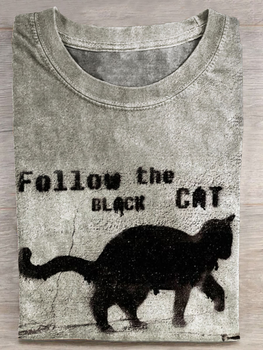 Follow The Black Cat T-shirt