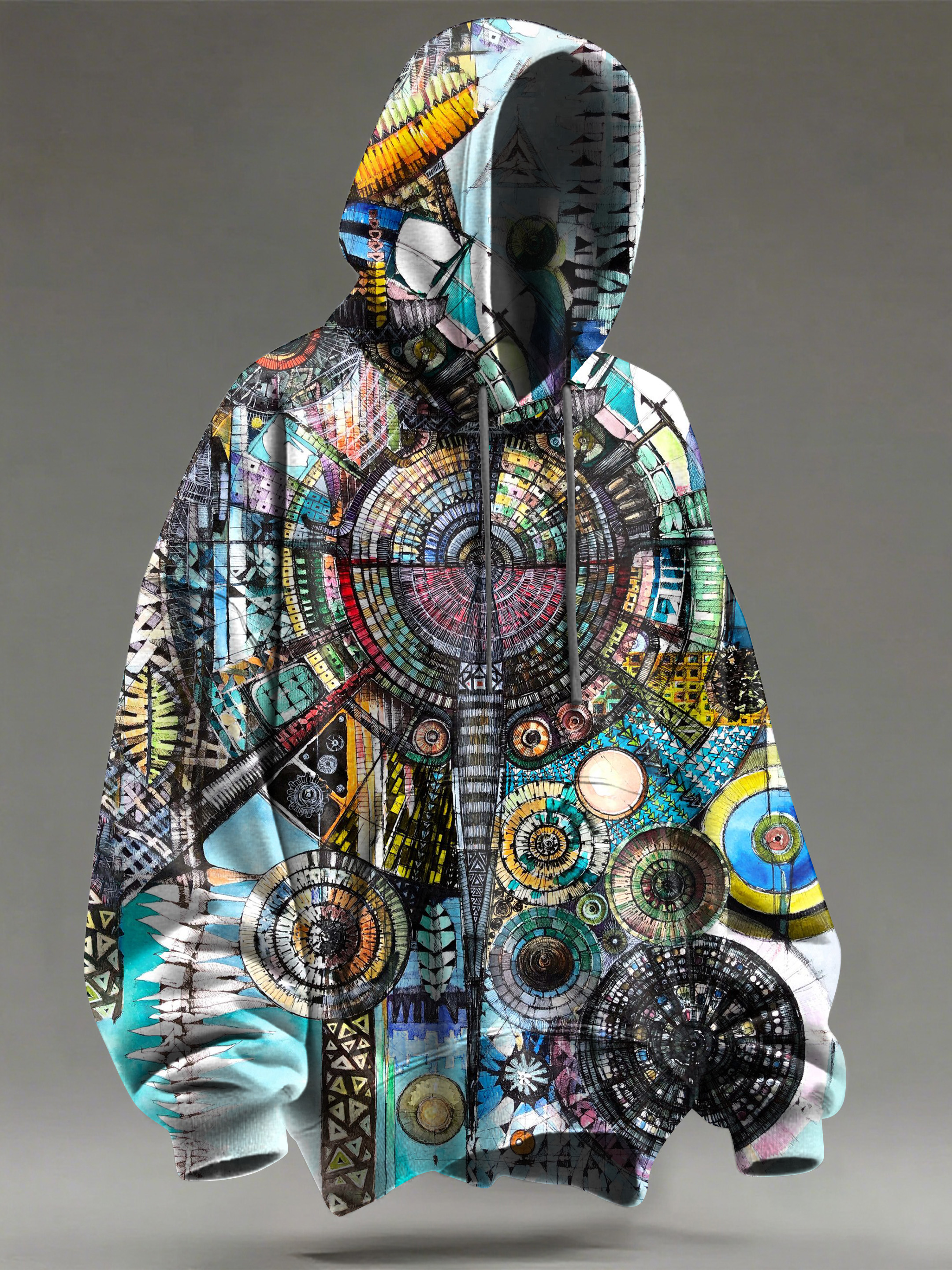 Geometric Abstract Art Casual Hoodie Sweatshirt