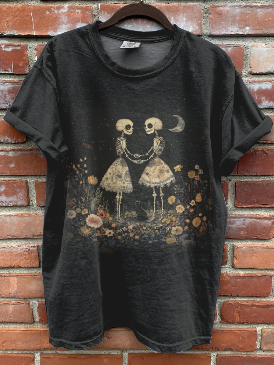 Vintage Halloween Patern T-shirt