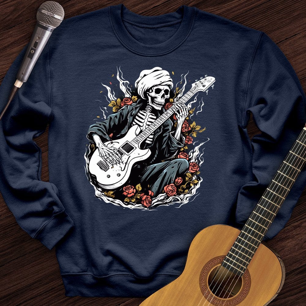 Skeleton Playing Music Crewneck