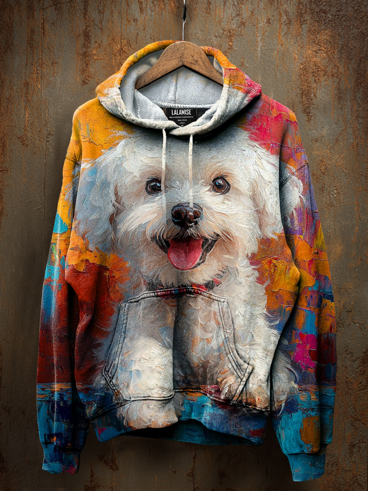 Cute Fantacy Whimsical dog Art Print Casual Sweatshirt