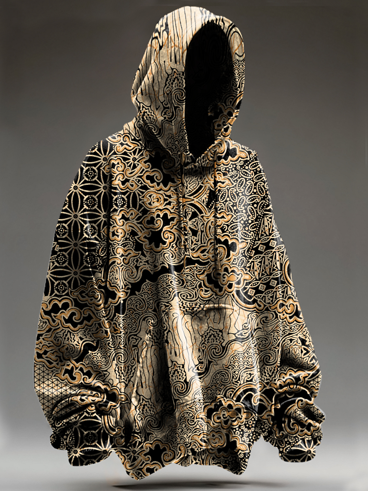 Unisex Vintage Abstract Ethnic Totem Art Print Casual Sweatshirt