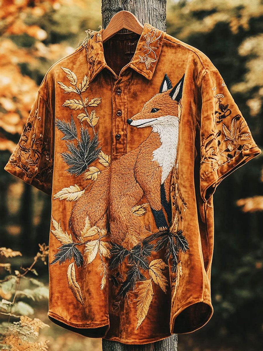 Flower Fox Print T-shirt