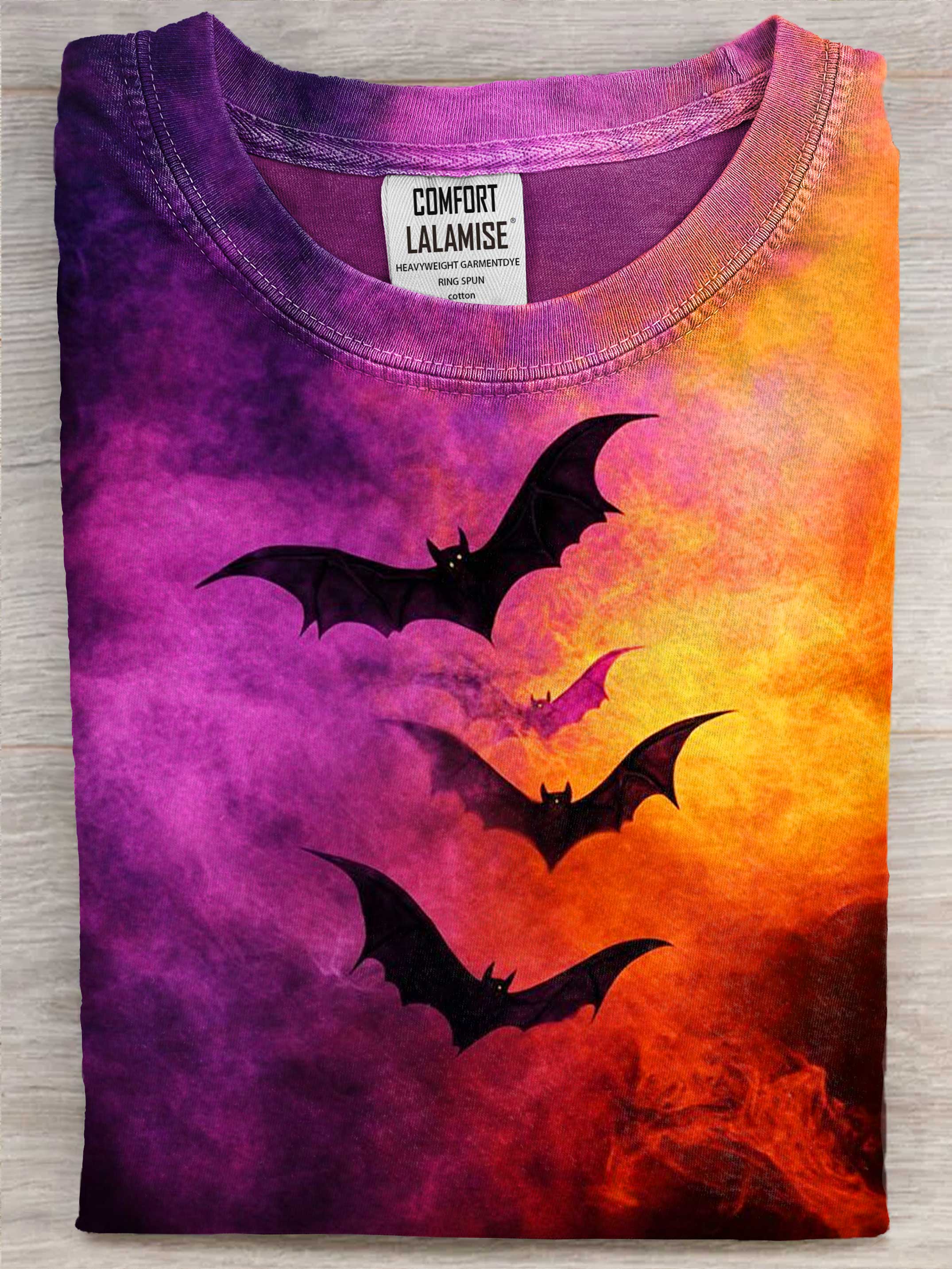Halloween Art Print Casaul Cotton Short Sleeve T-shirt