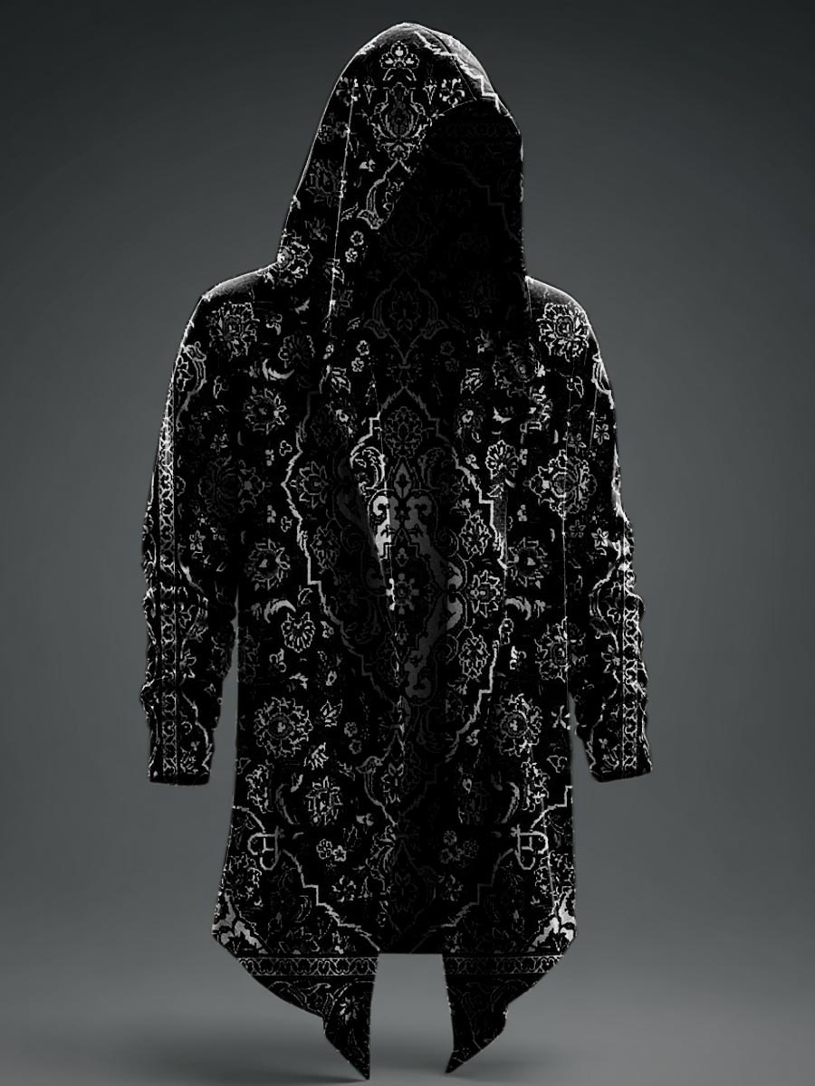 Autumn Halloween Retro Prints Casual Hoodie Jacket