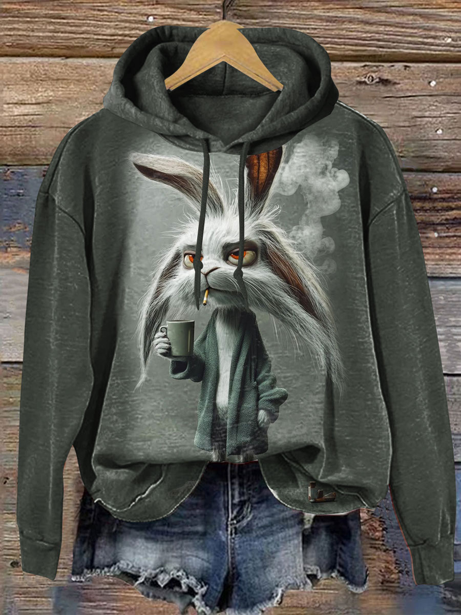 Funny Rabbit  Casual  Sweatshirt